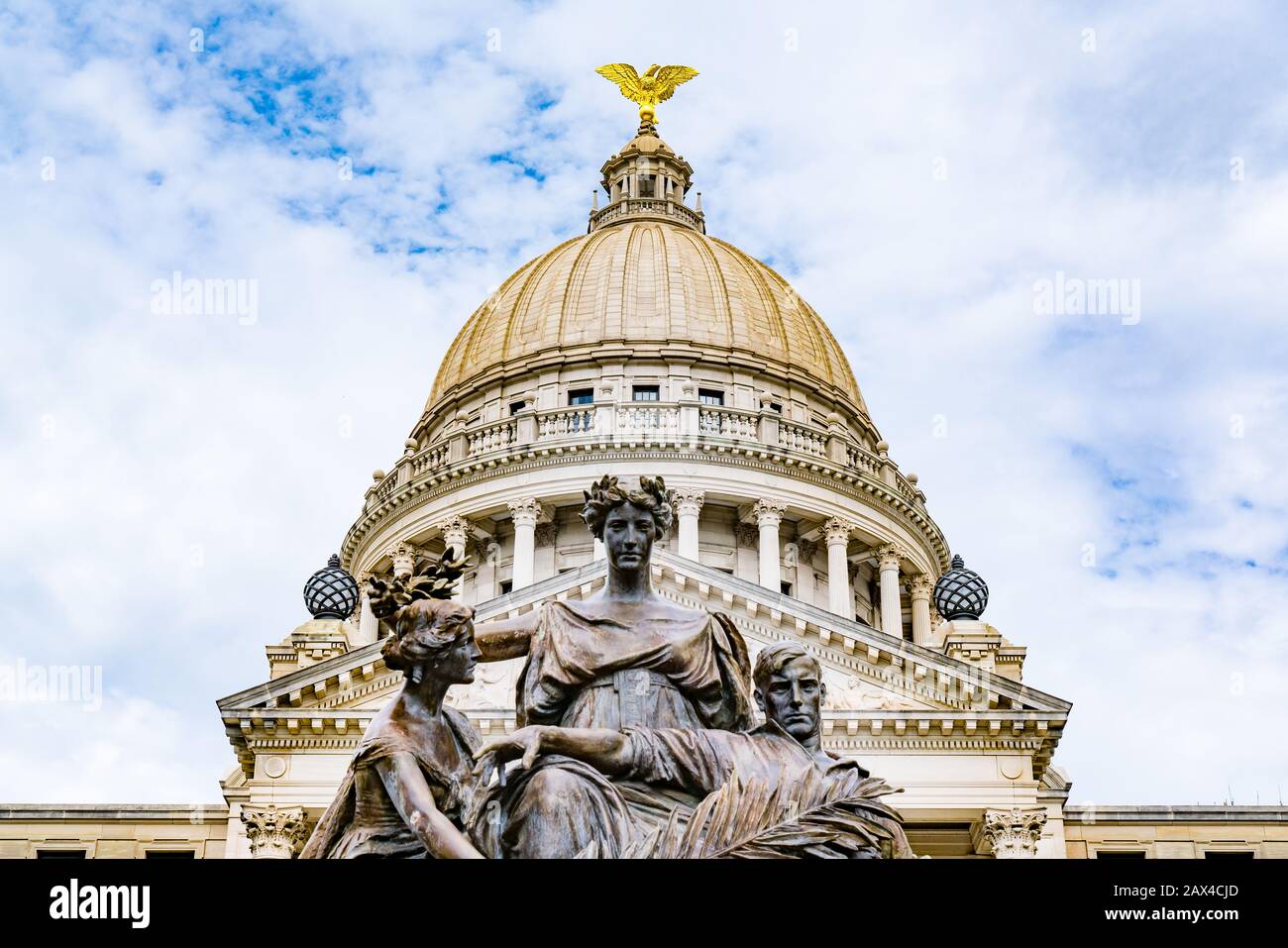Jackson, MS - 7 octobre 2019 : l'extérieur de la Mississippi State Capitol Building à Jackson Banque D'Images