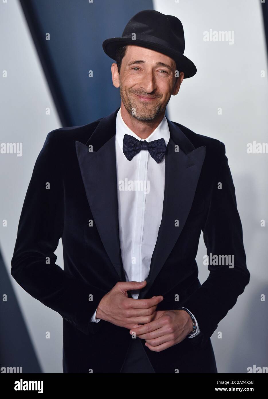 Beverly Hills, États-Unis. 10 février 2020. Adrien Brody arrive pour le Vanity Fair Oscar Party au Wallis Annenberg Center for the Performing Arts à Beverly Hills, Californie, le 9 février 2020. Photo de Chris Chew/UPI crédit: UPI/Alay Live News Banque D'Images