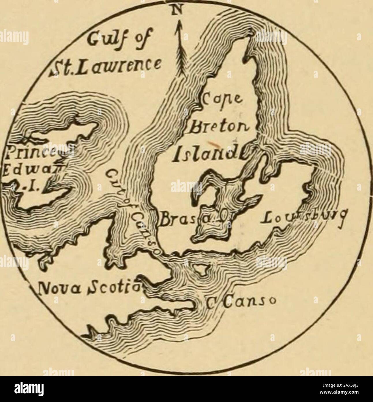 Histoire des jeunes des États-Unis . n être du Massachusetts, du New Hampshire et de Con-nectuppo. Quatre millièmes ont pris part, laissant les épouses et les enfants planter leurs champs pendant qu'ils wereone. Louisburg était la forteresse la plus forte sur le continent américain, — forte, qu'elle était la lédLe Gibraltar de l'Amérique du Nord. L'attackingparty n'avait que vingt-et-un morceaux de champ, et il y avait un ahundred et sept canons à l'intérieur du fort; mais après un siège de cinquante jours, Louisburg a été pris de la langue française. C'était en 1745.French et Wc doit rcmembcr que pour le moment les Anglais revendique. Colonies Banque D'Images