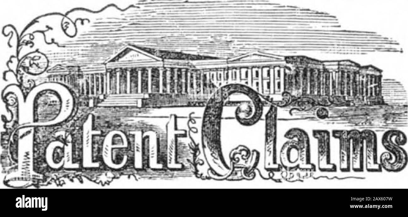 Scientific American Volume 03 Numéro 09 (août 1860) . ember, 1846, pour une amélioration de la classe d'inventions susmentionnée. Le témoignage prendra fin le 8 octobre prochain et la pétition sera entendue à l'Office des brevets le 22 octobre prochain. London Steam Fire-Engine.—The London Timesdécrit un nouveau moteur de feu à vapeur qui s'est récemment encenté dans cette ville, et qui est vivement recommandé. Le cylindre et les pompes sont en métal-canon, la valvesare en caoutchouc indien, la chaudière est de la construction de tubularture verticale, offrant de nombreux moyens pour la surchauffingla vapeur; il y a 199 t de laiton Banque D'Images