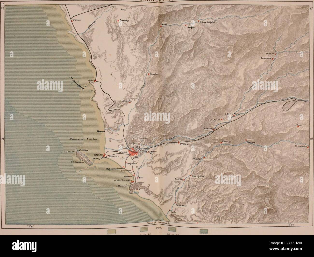 La terre et ses habitants .. . LIMA DE CHAMRTYTO PACHACAMAC. O t- S falhtrrnjS AINSI Ufnvantit TOPOGRAPHIE DU PEUE. 323 ?a été appelé pour la première fois, porter l'étoile sjmolique qui a guidé l'ilagi royal au berceaux d'un Dieu. Mais tous les espoirs de Pizarros n'ont pas été réalisés. Eimac, adouci à Lima à l'embouchure des colons espagnols, n'a pas maintenu la position attribuée à itby les Conquérants, une position dont il a peu utilisé, sauf pour opprimer les populations thénatives au nom du roi d'Espagne et de la Sainte Inquisition.Comme Séville et Yalladolid, Lima avait son auto-da-fes, et ses prisons W Banque D'Images