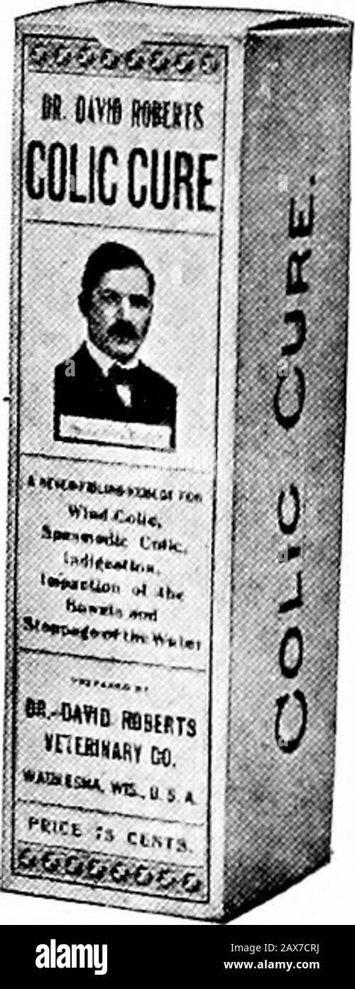 Vétérinaire pratique de DrDavid Roberts . Indigestion,Perte D'Appétit,Affamant Coat,Masquer Lié,Manque D'Ambition,Stockage Des Membres,Appétit Capricieux, Entrailles Lâches, Mange, Émaciation, Catarrhal Fever, Distemper, Sorcière, Et Toutes Les Maladies Du Sang Et De La Peau. Mettre en place dans des boîtes étanches à l'air avec un dessus de friction qui préserve le contenu et rend difficile à enlever; aussi dans des boîtes de chemises en bois de 12 livres. RMG. REMARQUE ! Ce TONIQUE DE CHEVAL est excellent pour le conditionnement des chevaux et des cottes pour la showExamine vos dents de chevaux, et si les bords sont tranchants ou déchiquetés, les ont habillés. 1 PRISE DE DIAGNOSTIC David ROBERTS Colic Cure Voir Hor Banque D'Images
