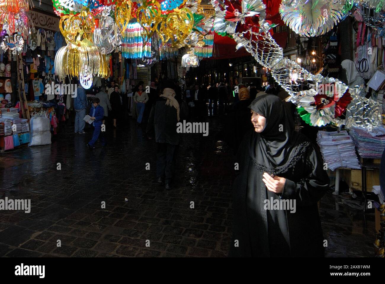 Au Souq al Hamidiyya, Damas, Syrie. Banque D'Images