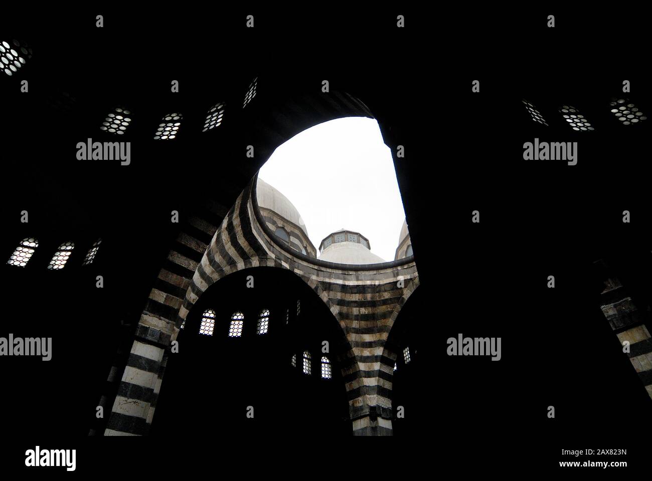 Khan as'ad Pacha construit en 1752, Damas, Syrie. Banque D'Images