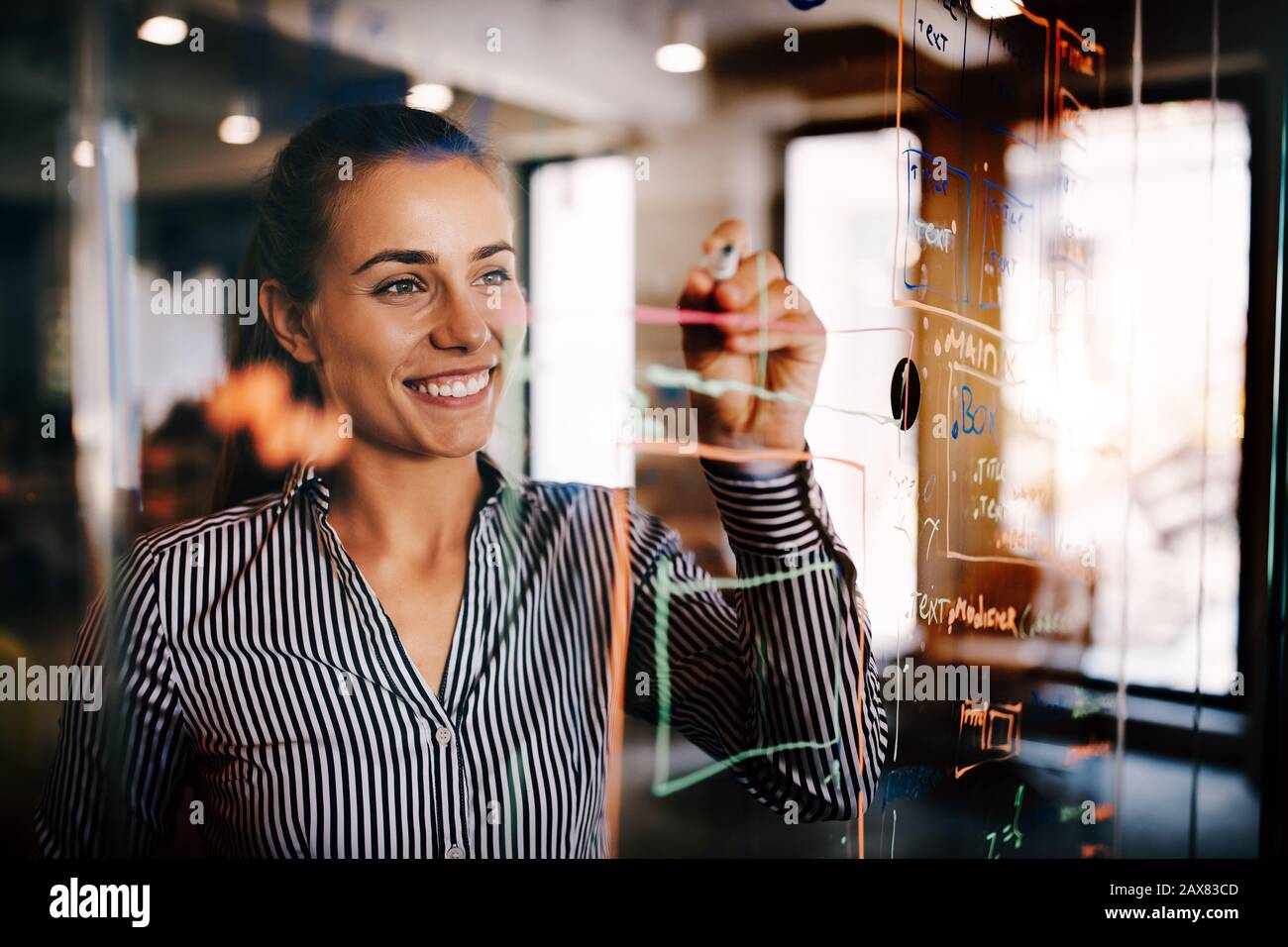 Logiciel de programmation technologie bureau d'affaires de personnes concept Banque D'Images