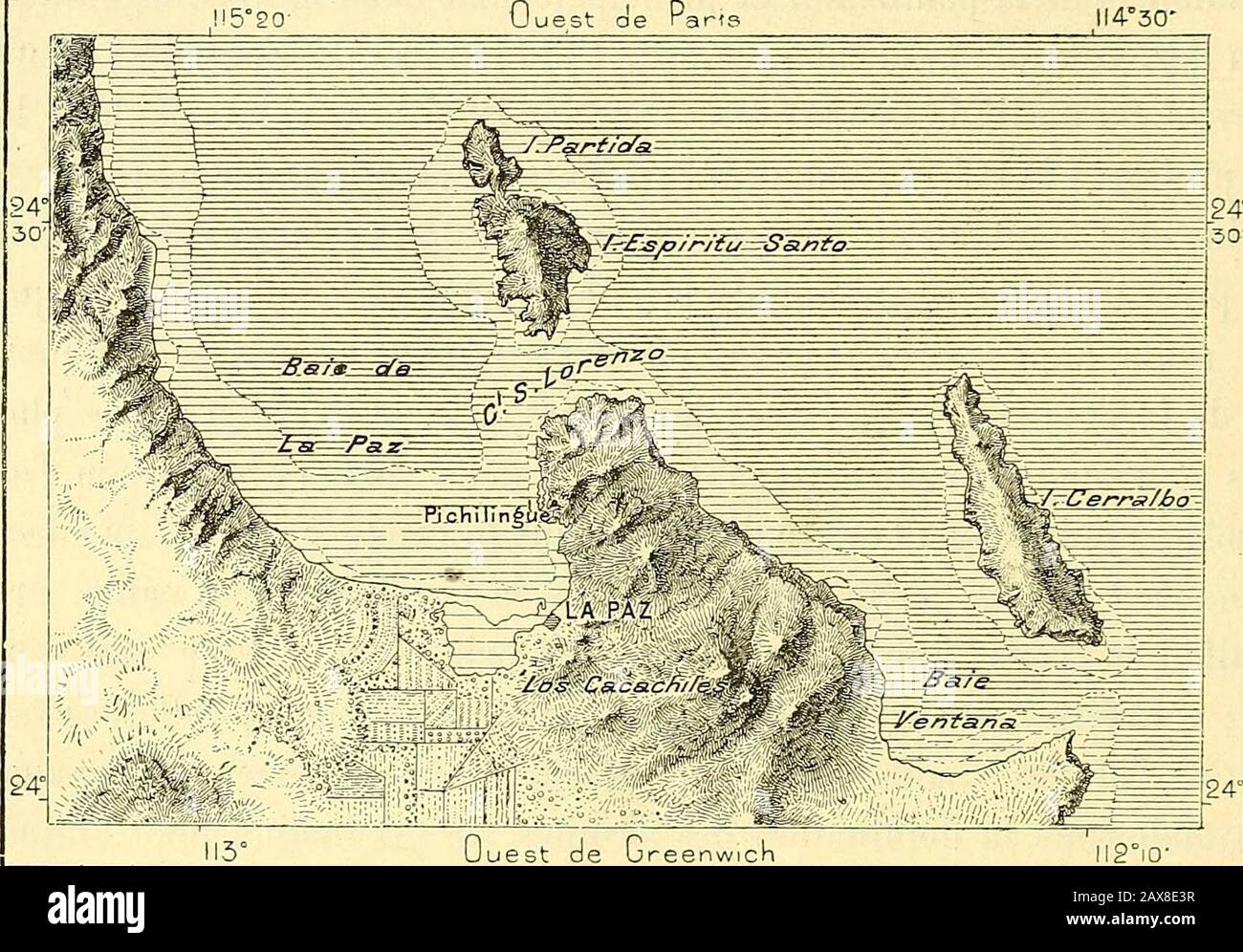 Nouvelle géographie universitaire : la terre et les hommes . Oré-gon3. Enfin, la Paz est le centre des pêcheries de perles dans le golfe deCalifornie. Les roches immergées du cap Pichilingue sont couverte dhuie- 1 Martinez Baca, Anales del Ministerio de Fomento, 1887. E Ed. Guillemin, Archives de la Commission scientifique du Mexique. 3 J. Xântus, Mittheilungen von Petermann, 1861, Heft IV 142 NOUVELLE GÉOGRAPHIE UNIVERSELLE. Très périlleux, que des. Pécheurs yaqui vont acher du fond; des corauxcroissed en forts dans les détroits qui séparent les îles et la terre ferme,et, après Xantus, o Banque D'Images