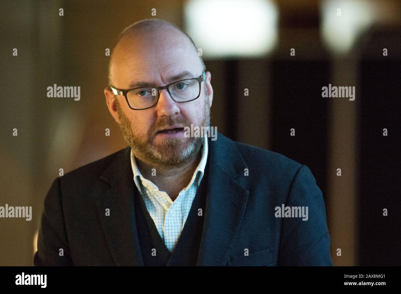 Édimbourg, Royaume-Uni. 11 Décembre 2019. Photo : Patrick Harvie MSP - Co leader du Parti Vert écossais. Questions des premiers ministres au Parlement écossais. Crédit : Colin Fisher/Alay Live News. Banque D'Images