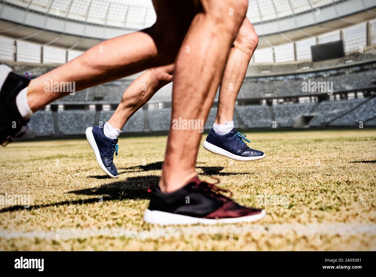 Image composite de joueur de football américain Banque D'Images