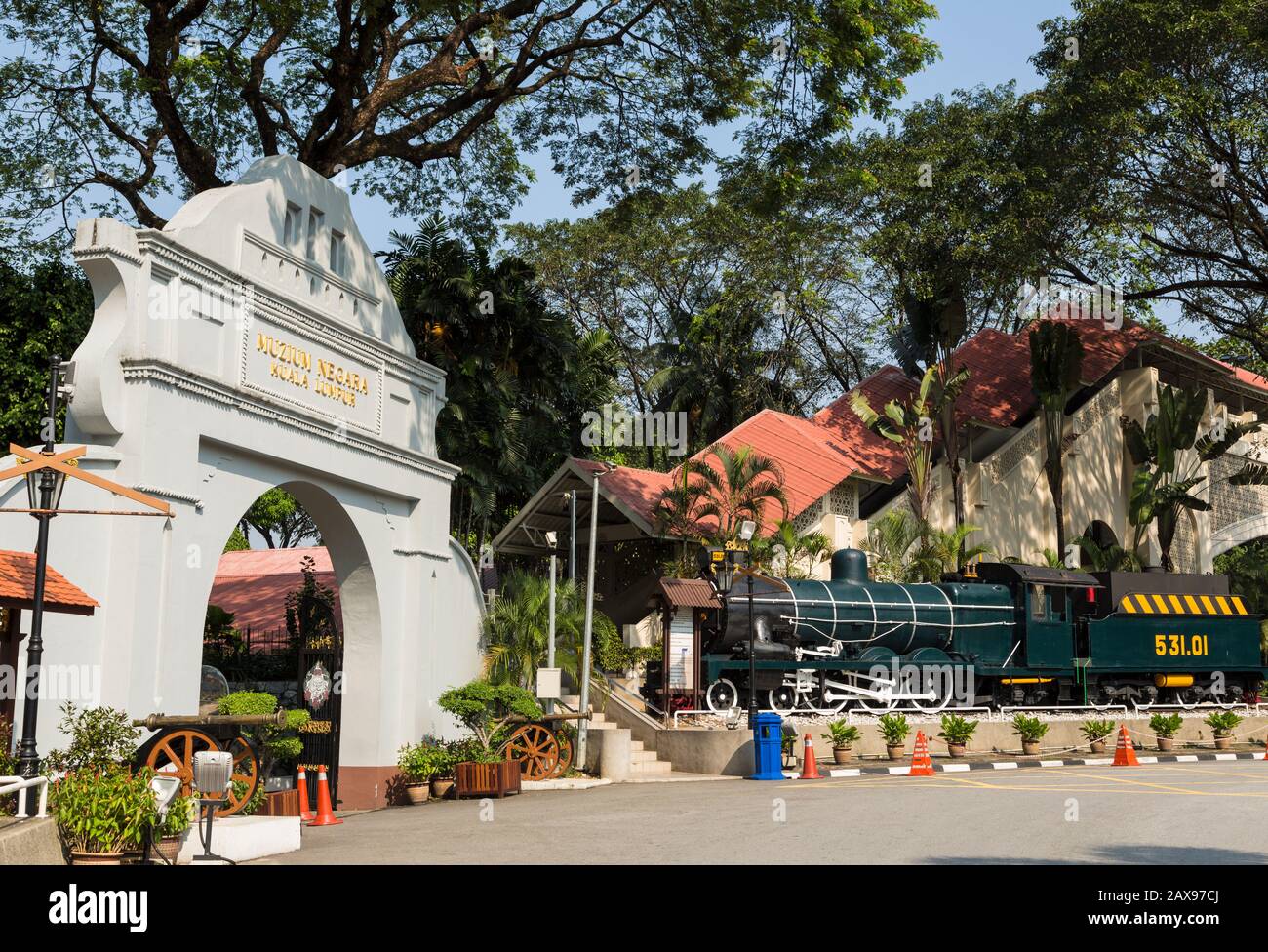 Panneau D'Entrée Du Musée National De Kuala Lumpur, Malaisie Banque D'Images