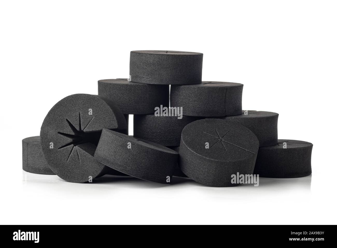 colliers de clonage en mousse noire pour hidroponics et aéroponics Banque D'Images