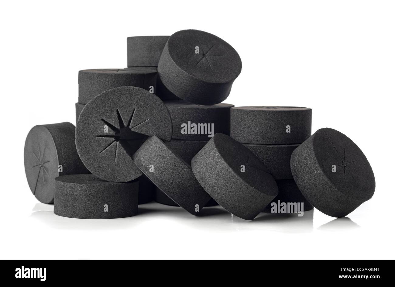 colliers de clonage en mousse noire pour hidroponics et aéroponics Banque D'Images