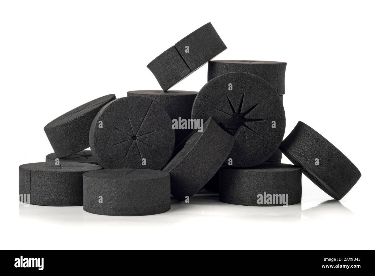 colliers de clonage en mousse noire pour hidroponics et aéroponics Banque D'Images