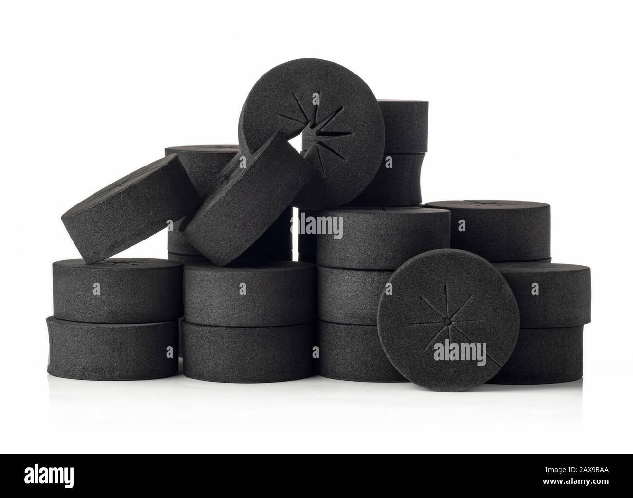 colliers de clonage en mousse noire pour hidroponics et aéroponics Banque D'Images