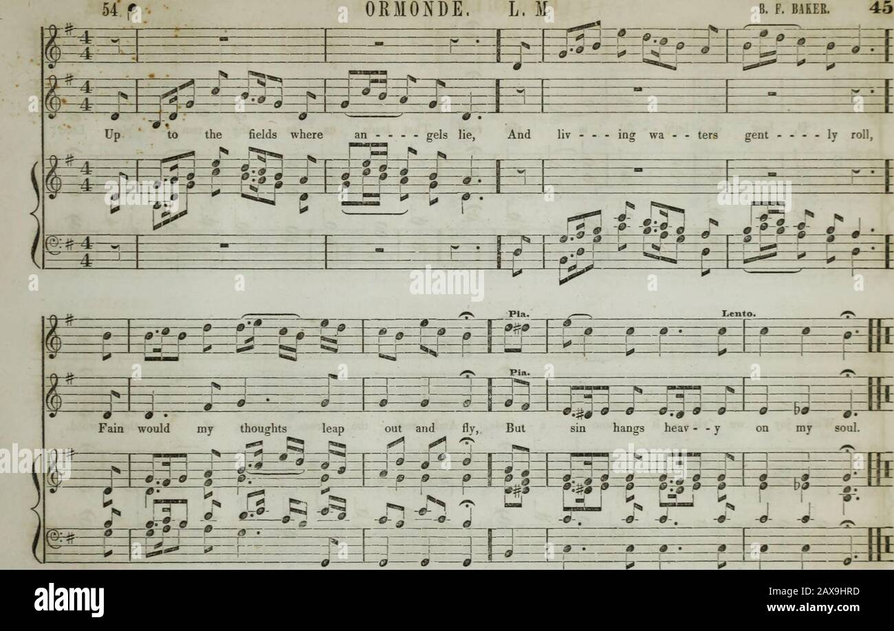 La collection de musique d'église de la Boston Musical Education Society : composée de musiques originales de psaume et d'hymnes, de pièces, de chants et de c.; y compris des compositions adaptées au service de l'Église épiscopale protestante . Banque D'Images