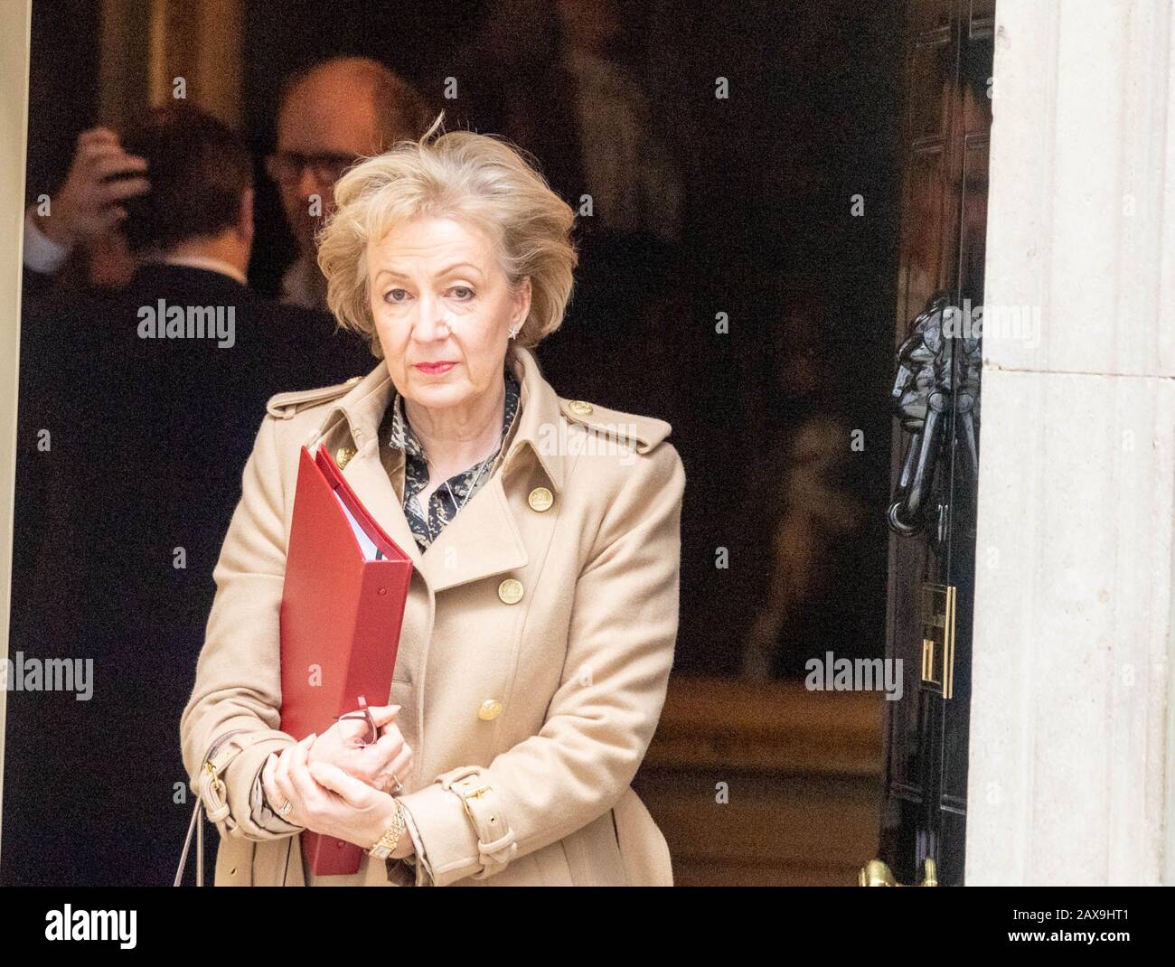 Londres, Royaume-Uni. 11 février 2020. Andrea Leadsom MP PC Business Secrétaire quitte une réunion spéciale du Cabinet pour discuter de la au 10 Downing Street, Londres Credit: Ian Davidson/Alay Live News Banque D'Images