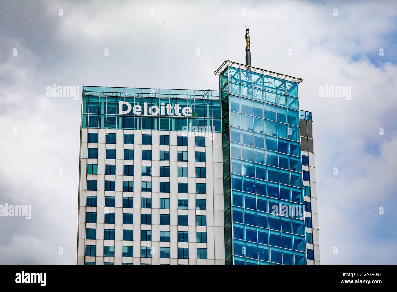 Siège social de Deloitte à Rotterdam, en Hollande Banque D'Images