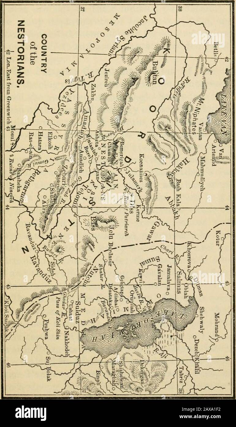 Courte histoire de la première église . état pur et heureux, et a été baptisé par l'Ambrose vieillie, évêque de Milan.Sa mère, qui n'a jamais perdu la foi en lui, et qui l'a hadsuivi dans toutes ses errances sur de nombreuses terres, a eu la grande joie de voir sa restauration à la theChurch. Il est devenu presbyter en Afrique, a.d. 399,a été élu évêque d'Hippo Regius, à Numidia, et y est mort a.d. 430. La théologie d'Augustine était comme suit: L'homme a été créé pur, dans l'image de Dieu, et possédé d'une volonté libre. Il a été tenté et est tombé, et en lui toute l'humanité a péché. Mais l'homme était capable de restauration, pas de imse Banque D'Images