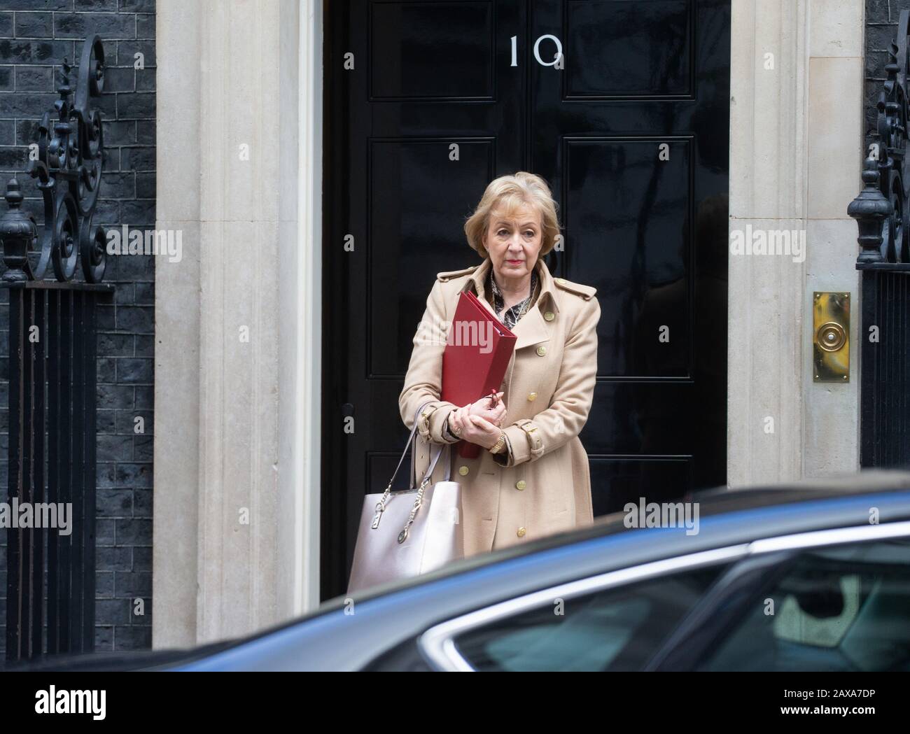 Londres, Royaume-Uni. 11 janvier 2020. Andrea Leadsom, secrétaire d'État aux affaires, à l'énergie et à la stratégie industrielle, quitte la réunion du Cabinet. Crédit: Tommy London/Alay Live News Banque D'Images