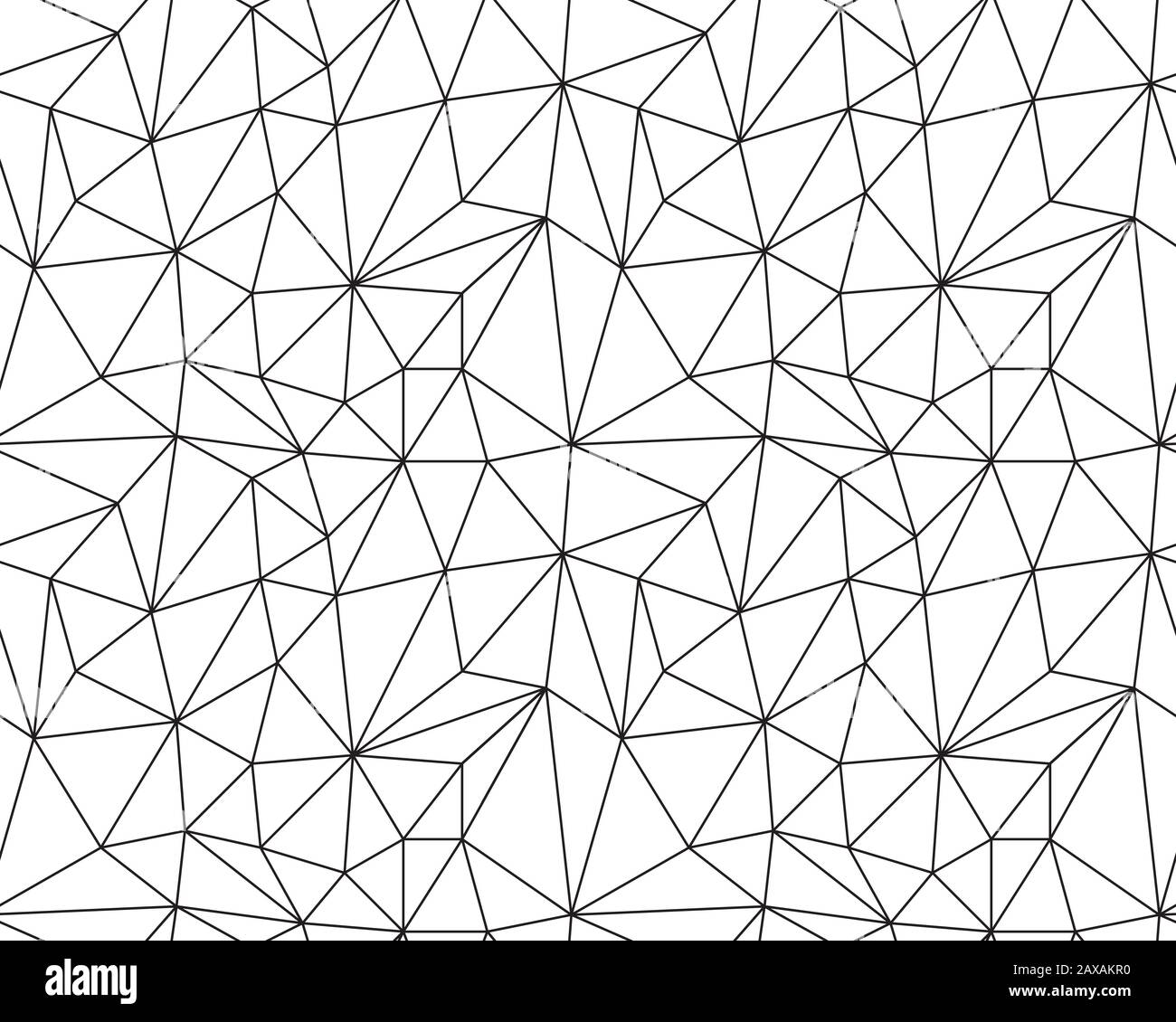 Arrière-plan vectoriel transparent à partir de cellules, de triangles. Toile de fond mosaïque irrégulière. Banque D'Images