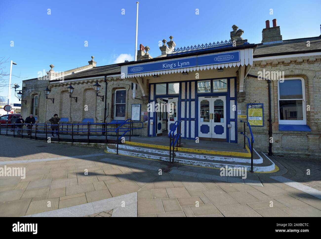 Vue sur l'entrée de la gare de King's Lynn à Norfolk. Photo PA. Date De L'Image: Mardi 11 Février 2020. Crédit photo devrait lire: Nick Ansell/PA Wire Banque D'Images