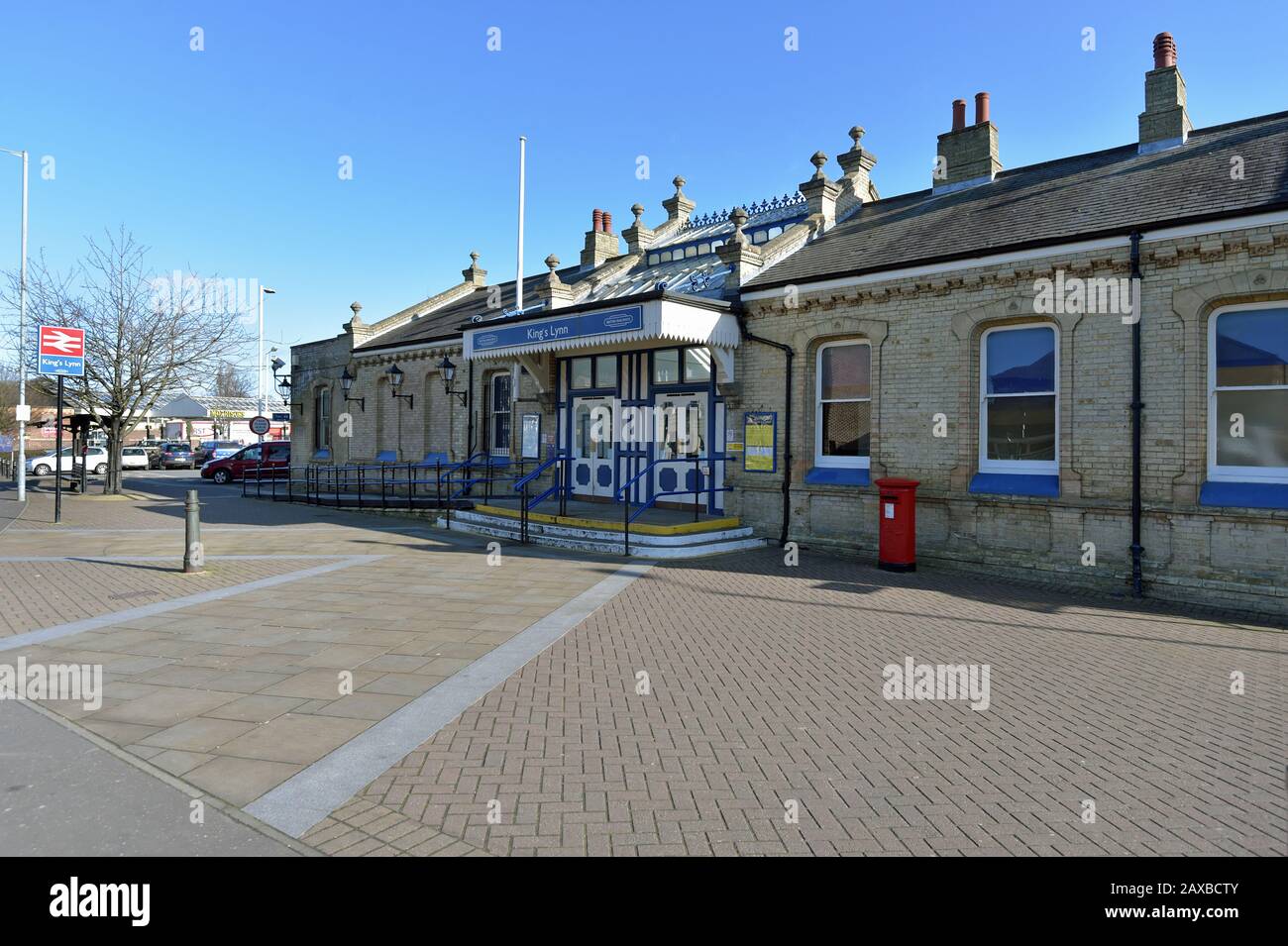 Vue sur l'entrée de la gare de King's Lynn à Norfolk. Photo PA. Date De L'Image: Mardi 11 Février 2020. Crédit photo devrait lire: Nick Ansell/PA Wire Banque D'Images