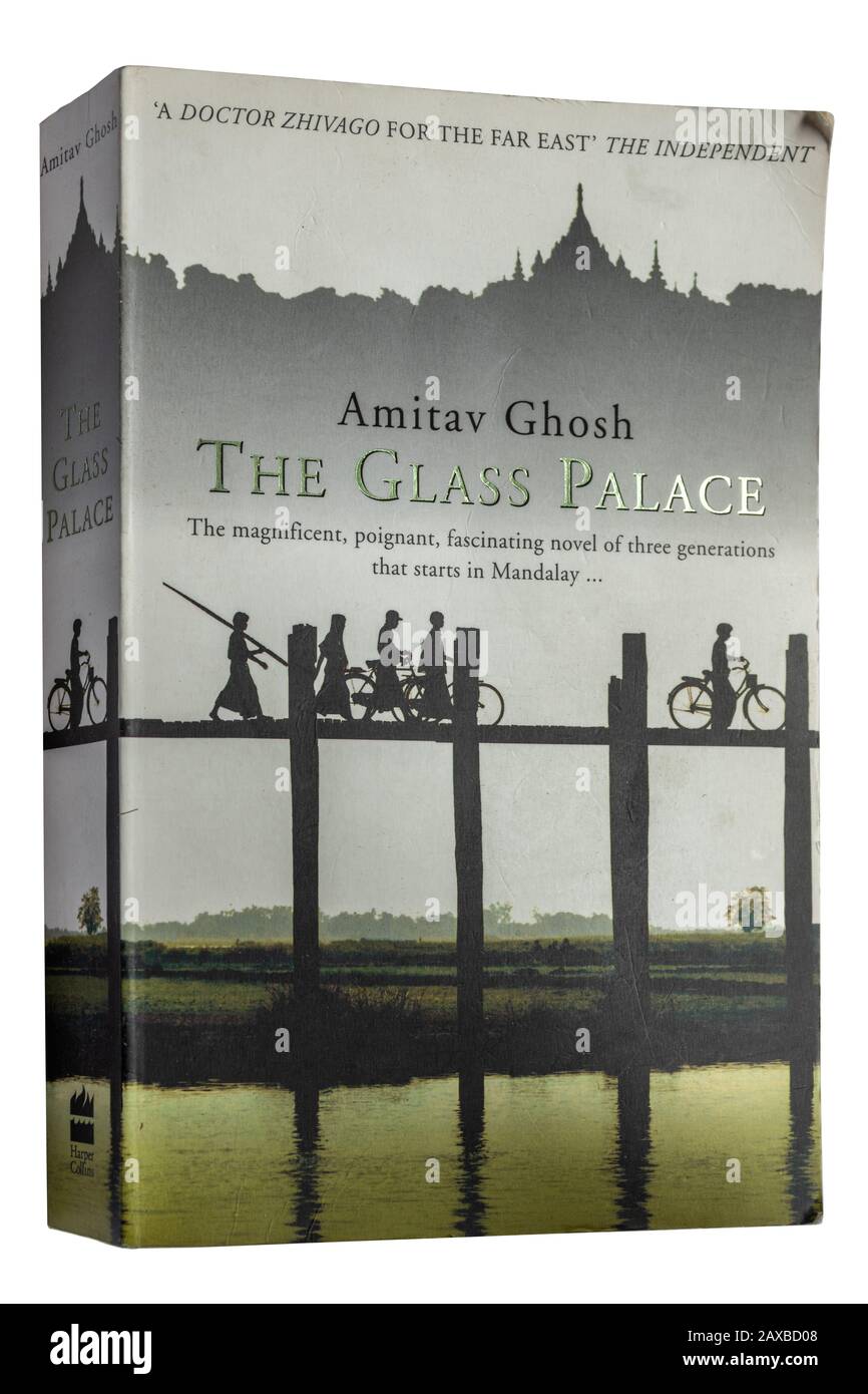 Le Palais du verre, un roman de l'écrivain indien Amitav Ghosh, livre de poche Banque D'Images