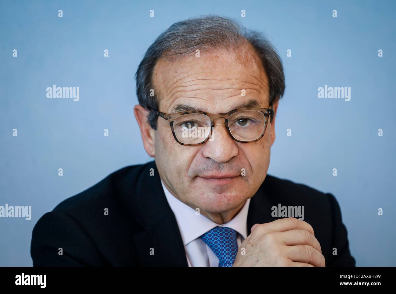 11.02.2020, Düsseldorf, Nordrhein-Westfalen, Deutschland - Hochtief Vorstandsvorsitzender Marcelino Fernandez Verdes Auf Der Bilanz Pressekonferenz. Banque D'Images