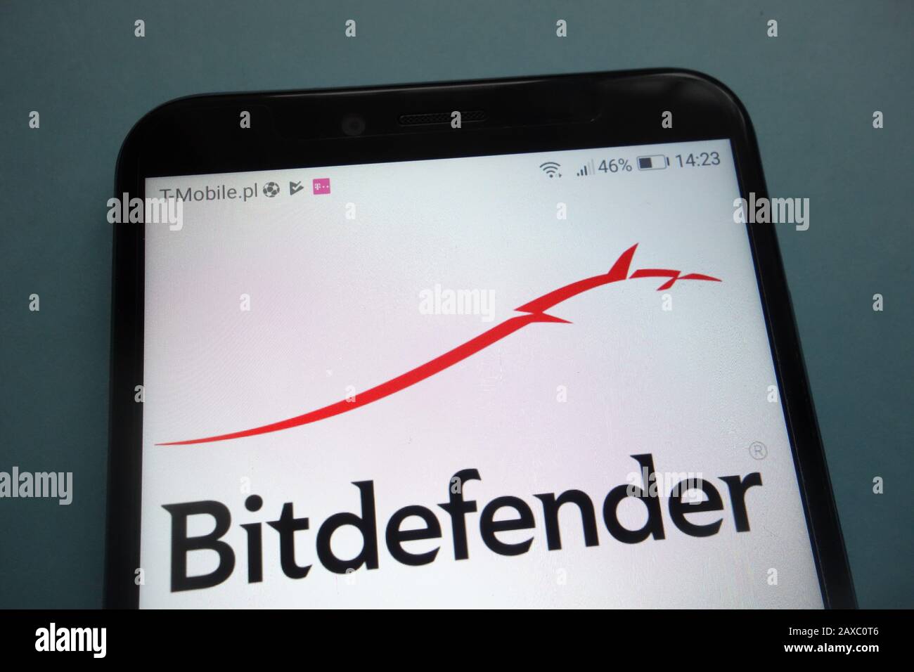 Logo BitDefender sur smartphone Banque D'Images