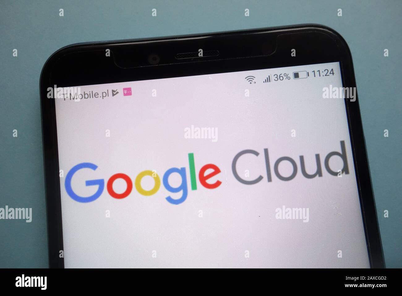 Logo Google Cloud sur smartphone Banque D'Images