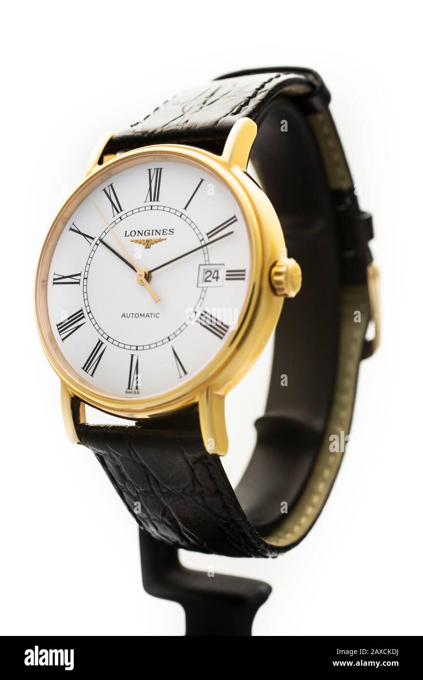 Montre Longines DolceVita Cadran Blanc Bracelet Cuir - Daniel Gerard