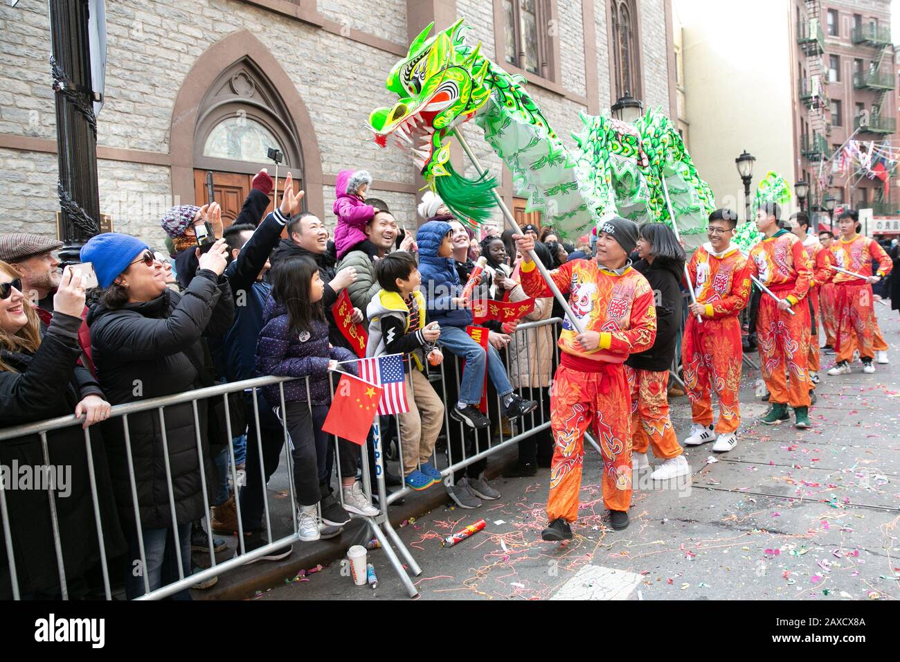 New York City, Chinatown, Nouvel An Chinois, Parade Banque D'Images