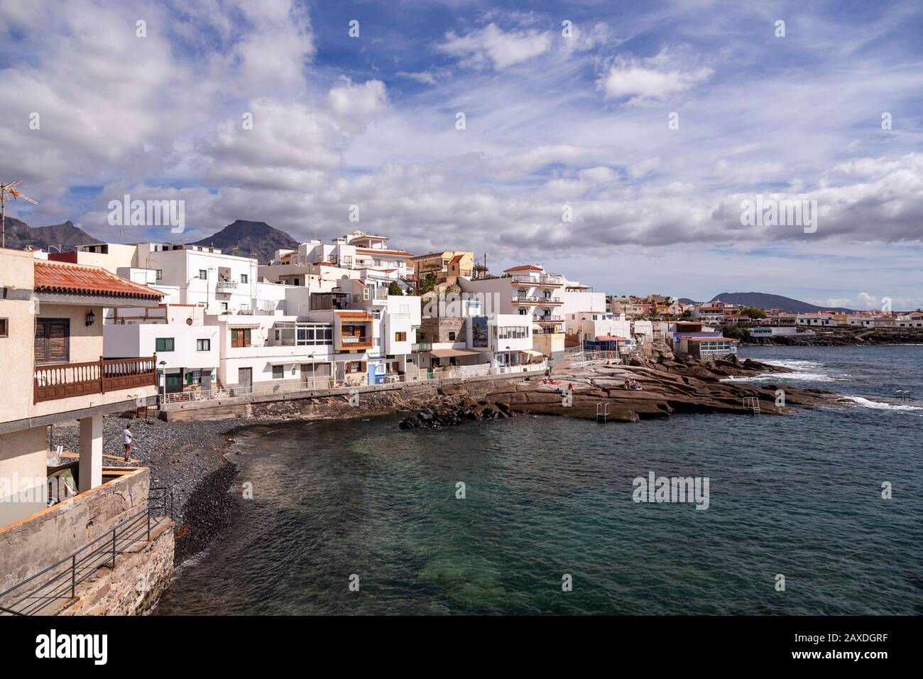 Bord De Mer À La Caleta, Tenerife, Îles Canaries Banque D'Images