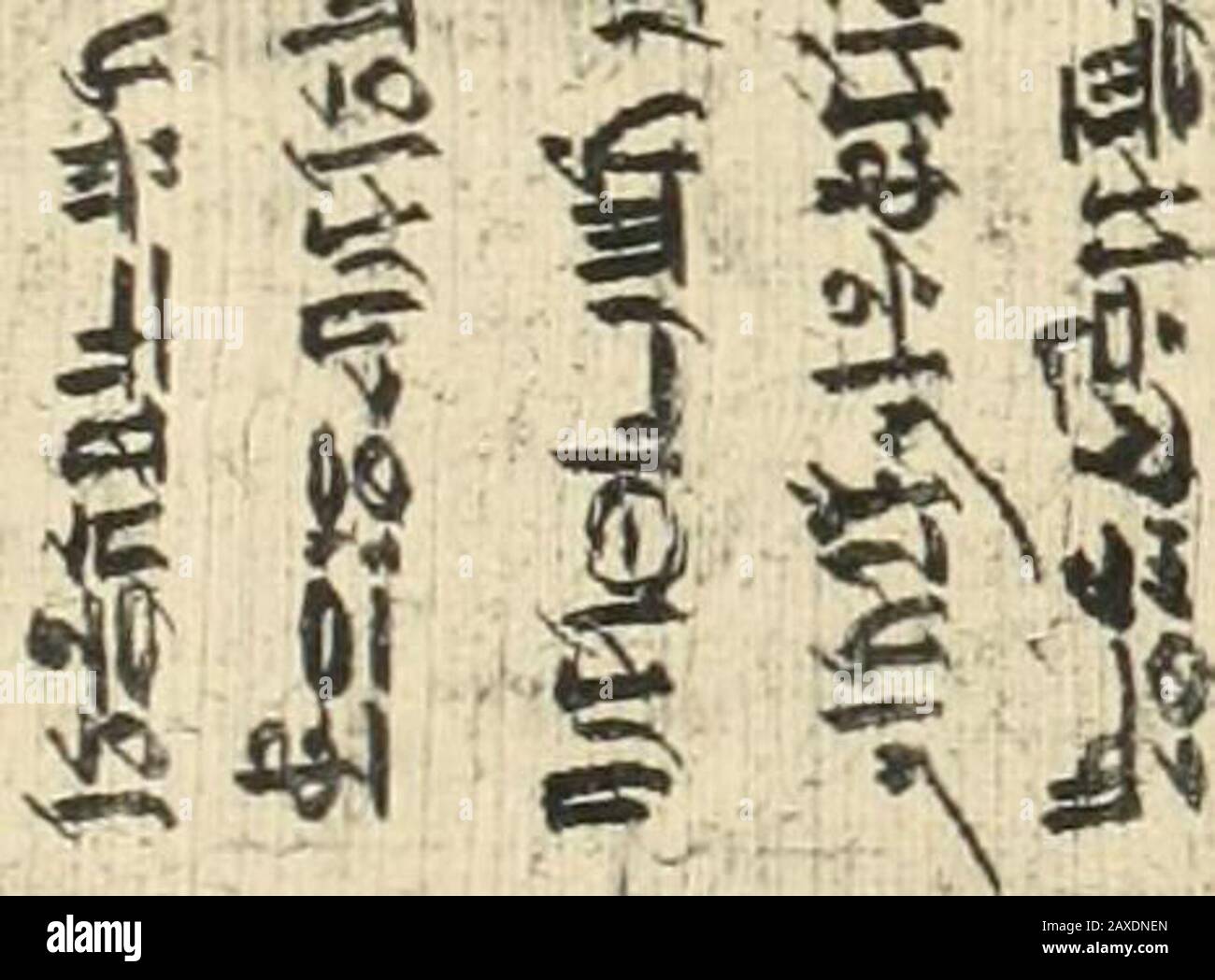 Papyrus funéraires de la XXème dynastie . Banque D'Images