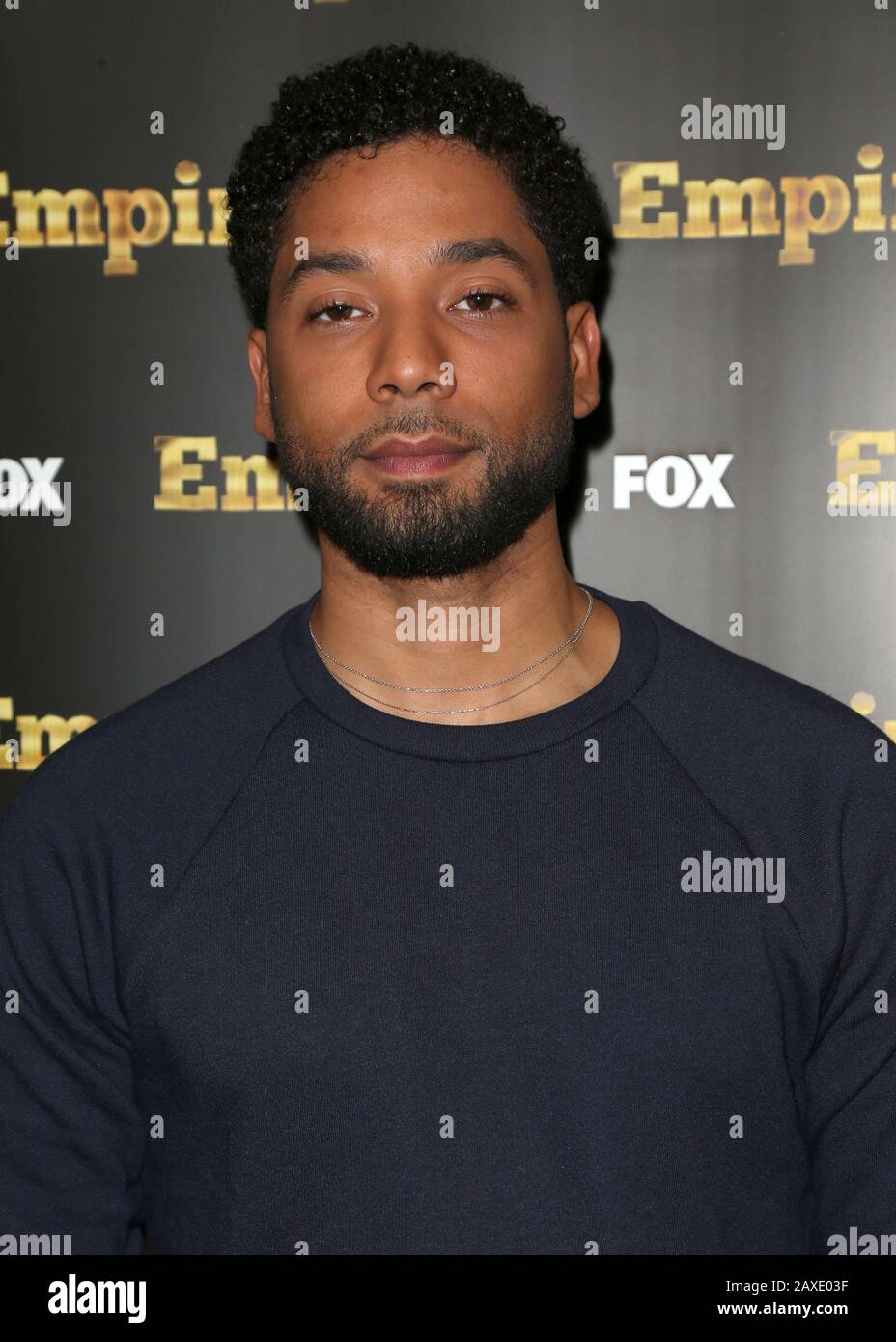 ***PHOTO DU DOSSIER*** Jussie Smollett inculpé par un procureur spécial à Chicago pour enquêter sur les allégations qu'il a faussement signalées être victime d'un crime de haine en janvier 2019. Los ANGELES, CA - 20 mars: Jussie Smollett, Au printemps Premiere De L'Empire DE FOX Au Pacific Theaters au Grove En Californie, le 20 mars 2017. Crédit: FS/MediaPunch Banque D'Images