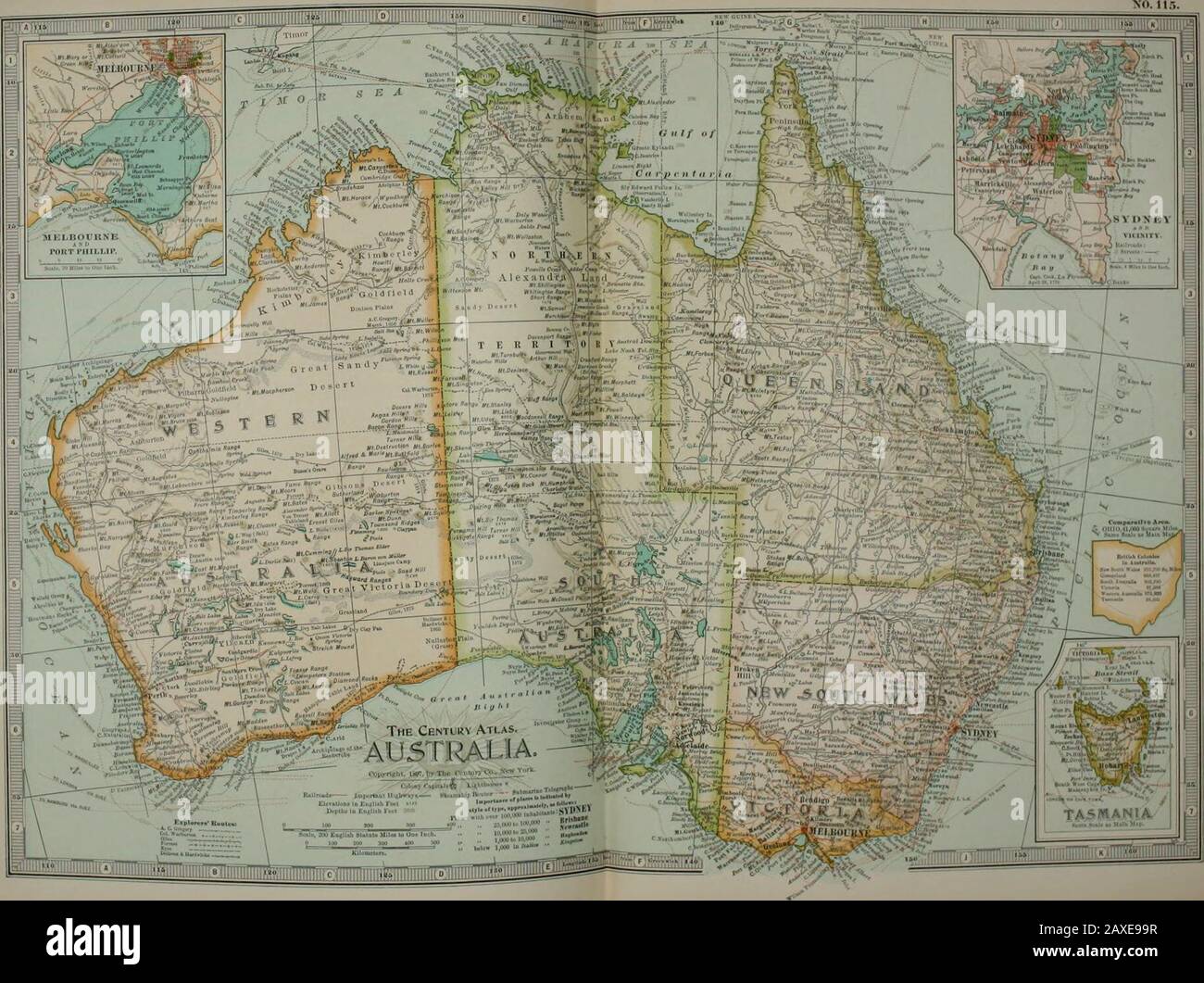 Dictionnaire du siècle et cyclopedia, un ouvrage de référence universelle dans tous les départements de la connaissance avec un nouvel atlas du monde . m No 114 OCEAN ICA. N° I ijAUSTRALIA. ^^. No 115 AUSTRALIE. N° 116ILES EAST INDE. L'Atlas Cecturv. &GT; ÎLES DE L'INDE DE L'EST, X; (MALAISIE ET MÉLANÉSIE.) •/? ©^ Je.anOEnillAeuul Banque D'Images