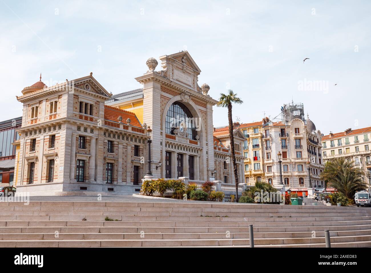 Gare de Nice, centre-ville Banque D'Images