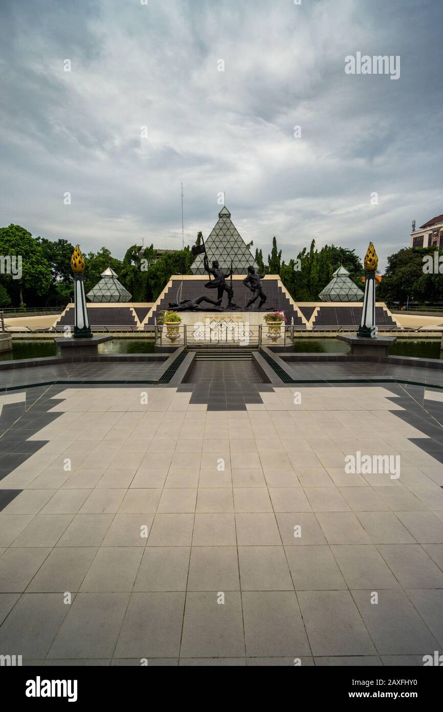 Monument Et Musée Des Héros À Surabaya, Java Est, Indonésie Banque D'Images