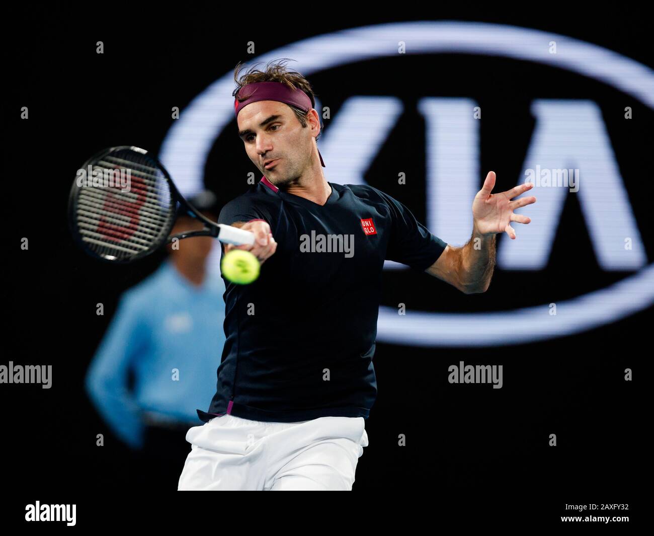 Roger FEDERER (SUI) lors de l'Open d'Australie 2020 Banque D'Images
