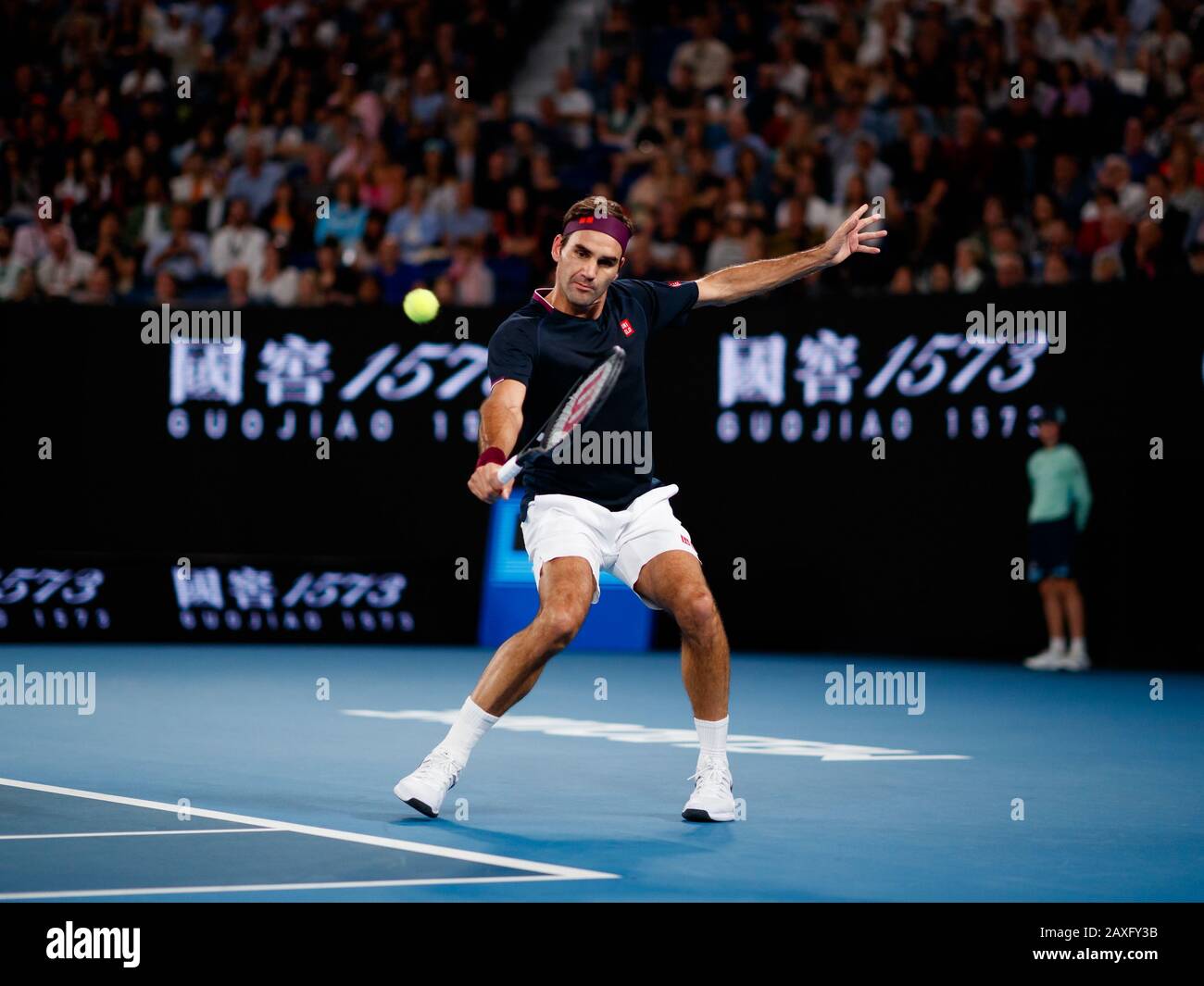Roger FEDERER (SUI) lors de l'Open d'Australie 2020 Banque D'Images