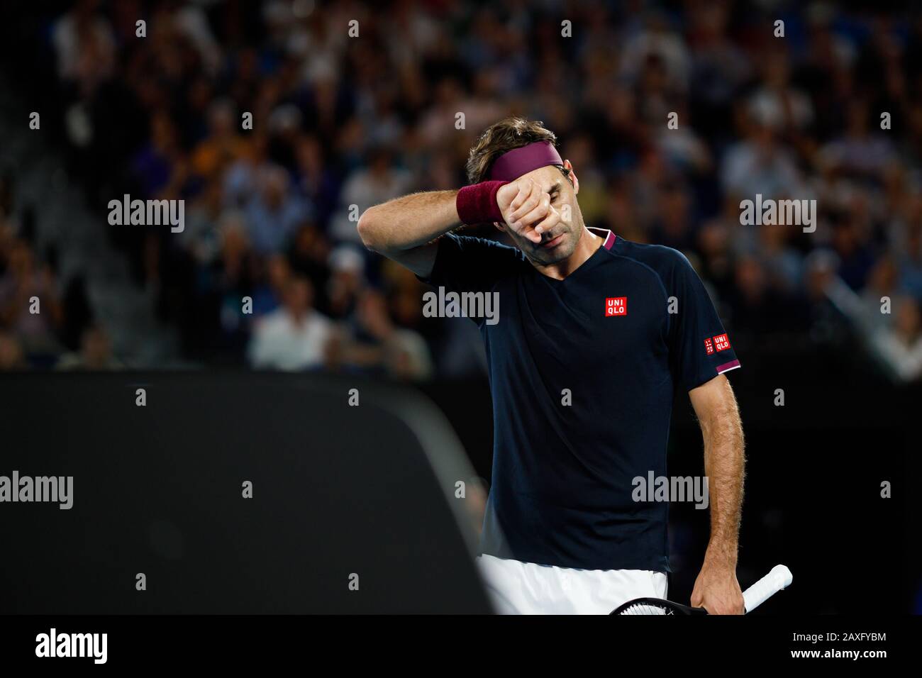 Roger FEDERER (SUI) lors de l'Open d'Australie 2020 Banque D'Images
