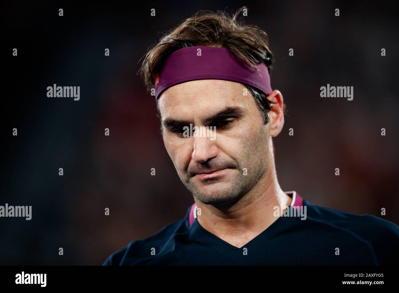 Roger FEDERER (SUI) lors de l'Open d'Australie 2020 Banque D'Images