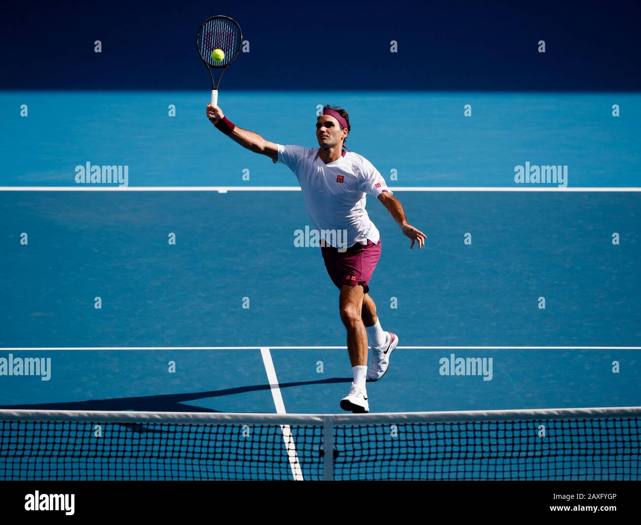 Roger FEDERER (SUI) lors de l'Open d'Australie 2020 Banque D'Images