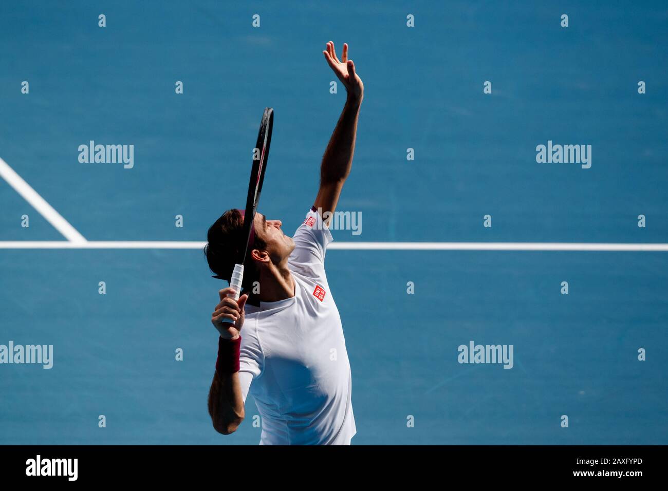 Roger FEDERER (SUI) lors de l'Open d'Australie 2020 Banque D'Images