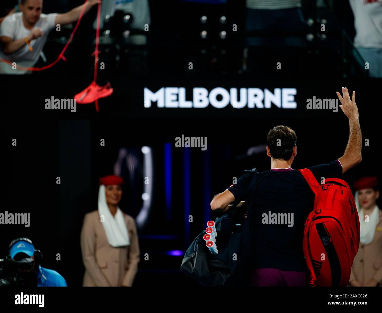 Roger FEDERER (SUI) lors de l'Open d'Australie 2020 Banque D'Images