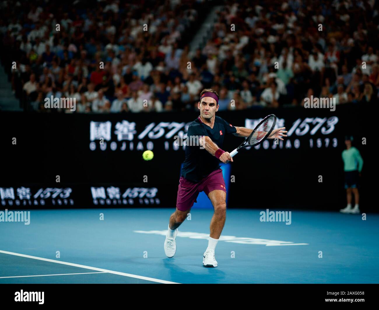 Roger FEDERER (SUI) lors de l'Open d'Australie 2020 Banque D'Images