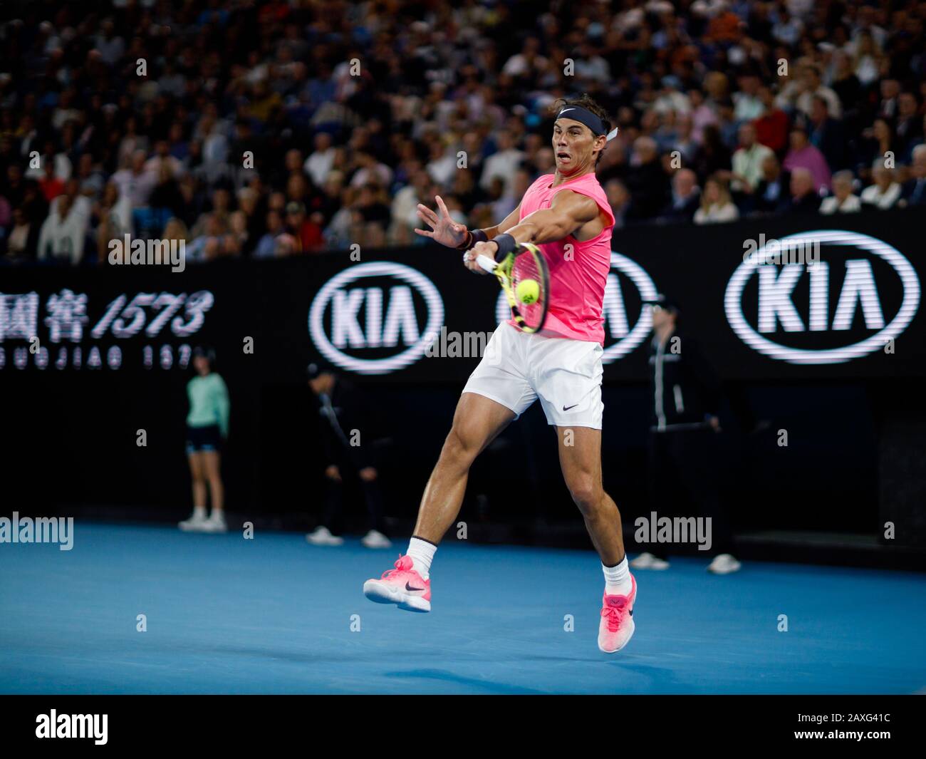 Rafael NADAL (ESP) lors de l'Open d'Australie 2020 Banque D'Images