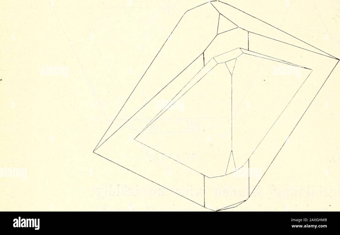 Neues Jahrbuch für Mineralogie, Geologie et Paläontologie . n Mischkrystalle,die sich gleichzeitig ausheisser Sung Löabge-schieden hatten (theo-retisch sollen sämmt-liche Inviden einerKrystallver-schiedene Zusamen-haben), fig. 1, p. 5. FeCl3.2NH4Cl.H20. Reiner aus harnais- haltiger Lösung ab-gesetzten Salmiakwürfel == 1,51 (nach Playfair und Joule= 1,53), dasjenige des Doppelsalzes = 1,99 gefunden, in denMischkrystalen 9,94 °/0 Ces, d. 17,59% Doppelsalz;hieraus ergiebt sich die Dichte der Mischung == 1,58, alsogenau gleich dem gemessenen Werthe Banque D'Images