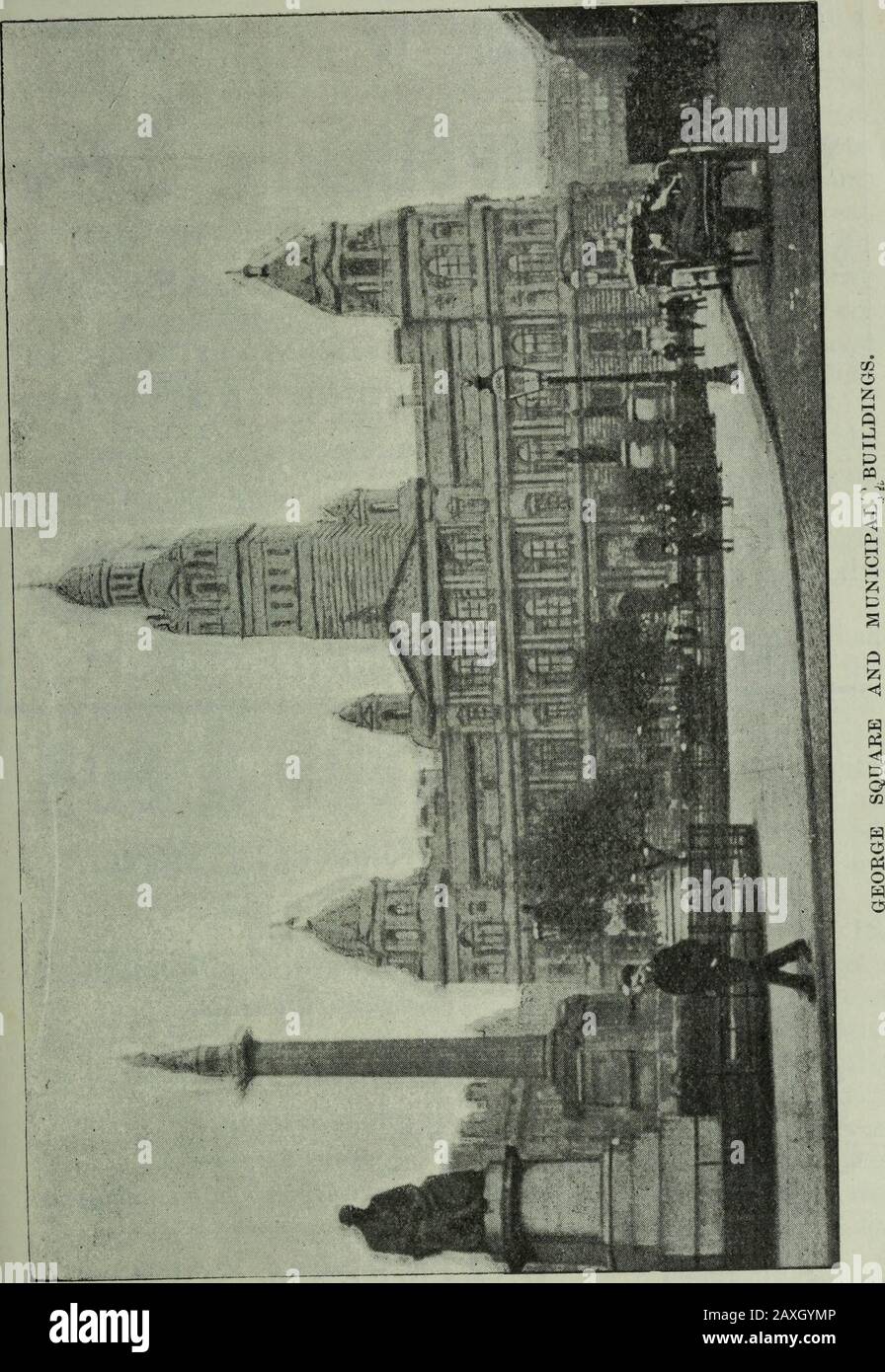 Le guide pratique d'Adshead à Glasgow : avec carte, vues, itinéraires de tramway et tarifs et autres informations utiles . il City un approvisionnement de entretrente et quarante millions de gallons par jour. La Corporation municipale de Glasgow a toujours été progressiste et rapide à adopter de nouvelles idées. Le gouvernement local de la ville, qui est investi dans le Seigneur Provost, les magistrats et le conseil municipal, a été prononcé par l'auteur américain d'avoir été le plus parfait dans le theworld. En plus de prendre en charge l'administration des affaires de la ville, la Corporation municipale supplantera la ville avec de l'eau, du gaz, Banque D'Images