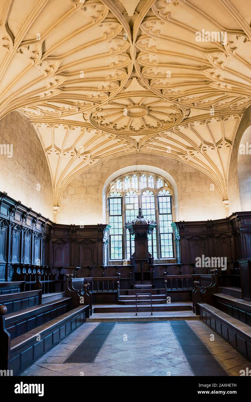 Convocation House dans la Bodleian Library de l'Université d'Oxford, Angleterre. Banque D'Images