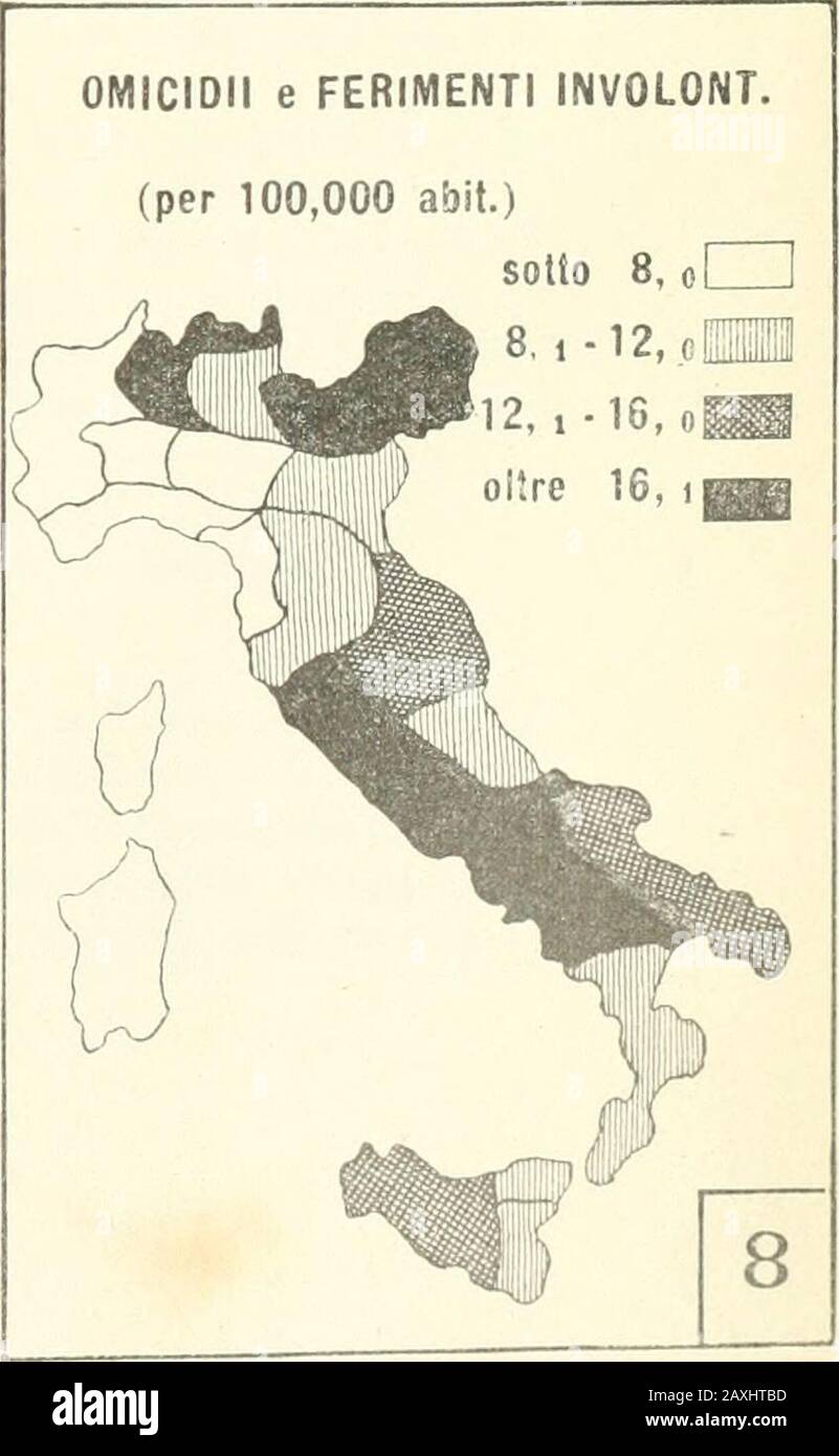 Le crime, causes et remèdes . [SJ Vols sur les grands cheminavec homicide.[7] Blessures volontaires. |6] Vols qualiles.[81 Homicides et blessures involentaires. Premiere PAETIE 17 Espagne (1) Italie (2) sur 100.000 habitantsNbre des crimes mis en cause des crimes commis ;gré de latitude Révolles g :es contre;ardiens Rév. Suite personnelle revoltes contentes gardes Homicides 36° au 37° environ 14 74,3 — 37° ^ 38° gt; 12 112,1 36,7 39,9 38° * 39° :•&gt; 9 58,5 42,0 32,8 39° ^ 40° 8 480,4 30,6 30,0 40° * 41° 11 (3) 72,4 37,8 (5) 31,9° * 42° ?-&gt; 9 (4) 39,7 36,8 (6) 28,7° » 4 Banque D'Images